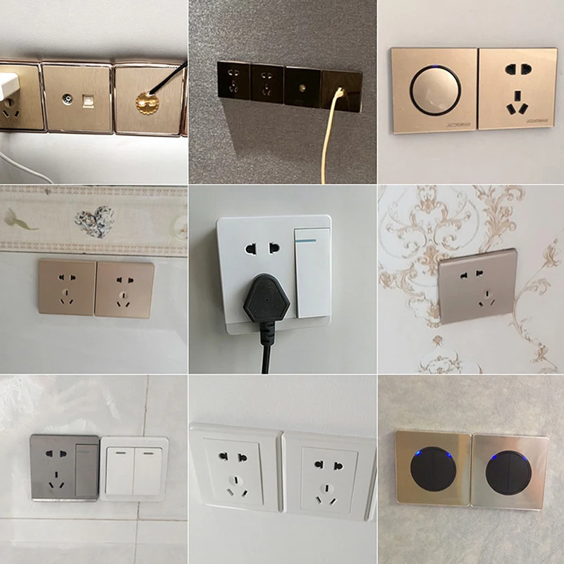 Description Picture 6 of item10 Sets Restorer Support Rod 86 Type Cassette Repairer Dark Box Screw Switch Old Socket Boxes Replacement Fixed Wall Repair Box