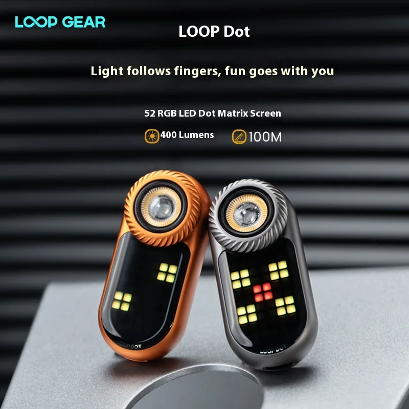 Multifunctional Mini EDC Flashlight LOOPSK09-LOOPDOT Compact Portable ...