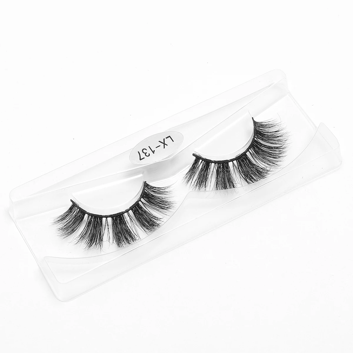 

LASHWOODS Makeup 3D Mink Lashes 100% Cruelty Free Natural Soft 5D False Eyelashes Wispy Cross Lashes Full Strip Eyelash Makeup