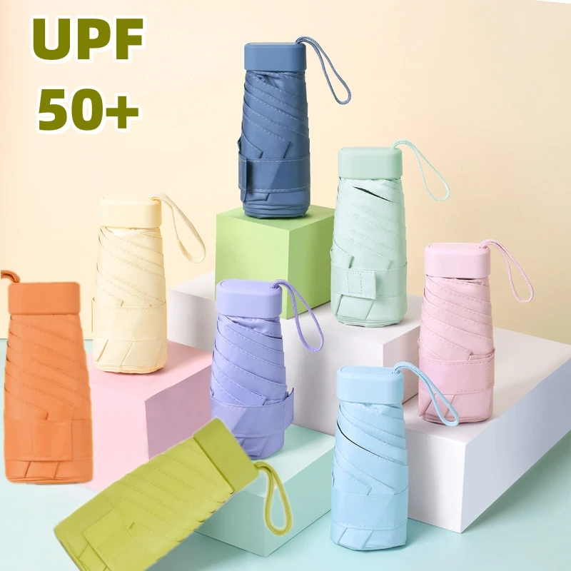 Mini Umbrella UPF50+ Sun Protection Rainproof Portable Outdoor Travel