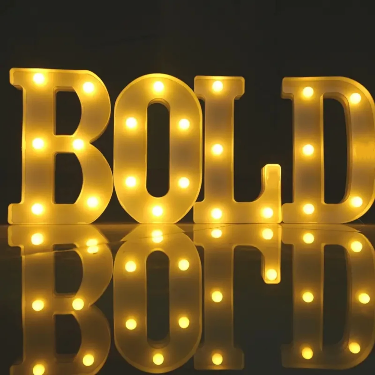 1pc 16cm/6.3inch Battery Powered Letter Lights Neon Sign Indoor Decorative Lamp For Home Bedroom Holiday Birthday Party Decor