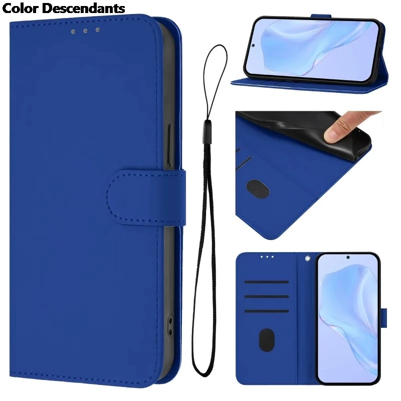 Premium PU Leather Flip Phone Case with Holder and Wallet Cover