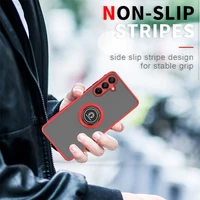 Multifunction Hard PC Back Cover For Samsung Galaxy A05 A05s A15 4G A25 A35 A55 5G 2024 Case Magnet Holder Ring Shockproof Coque 2
