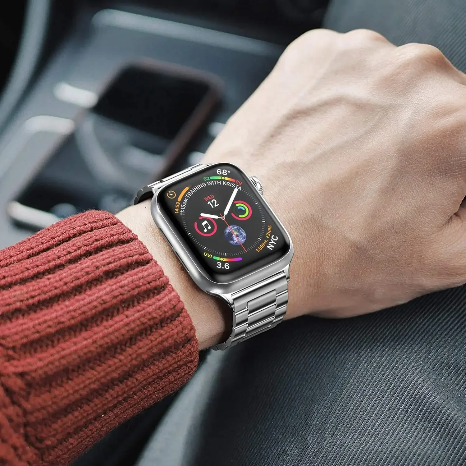 Elegant Stainless Steel Watch Band - Premium Metal Strap Bracelet