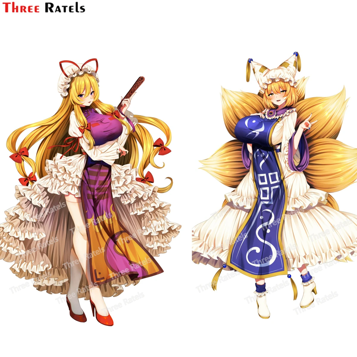 

Три Ratels G339 Yakumo Ran Touhou Водонепроницаемая наклейка аниме RV наклейка на машину, мотоцикл граффити наклейка
