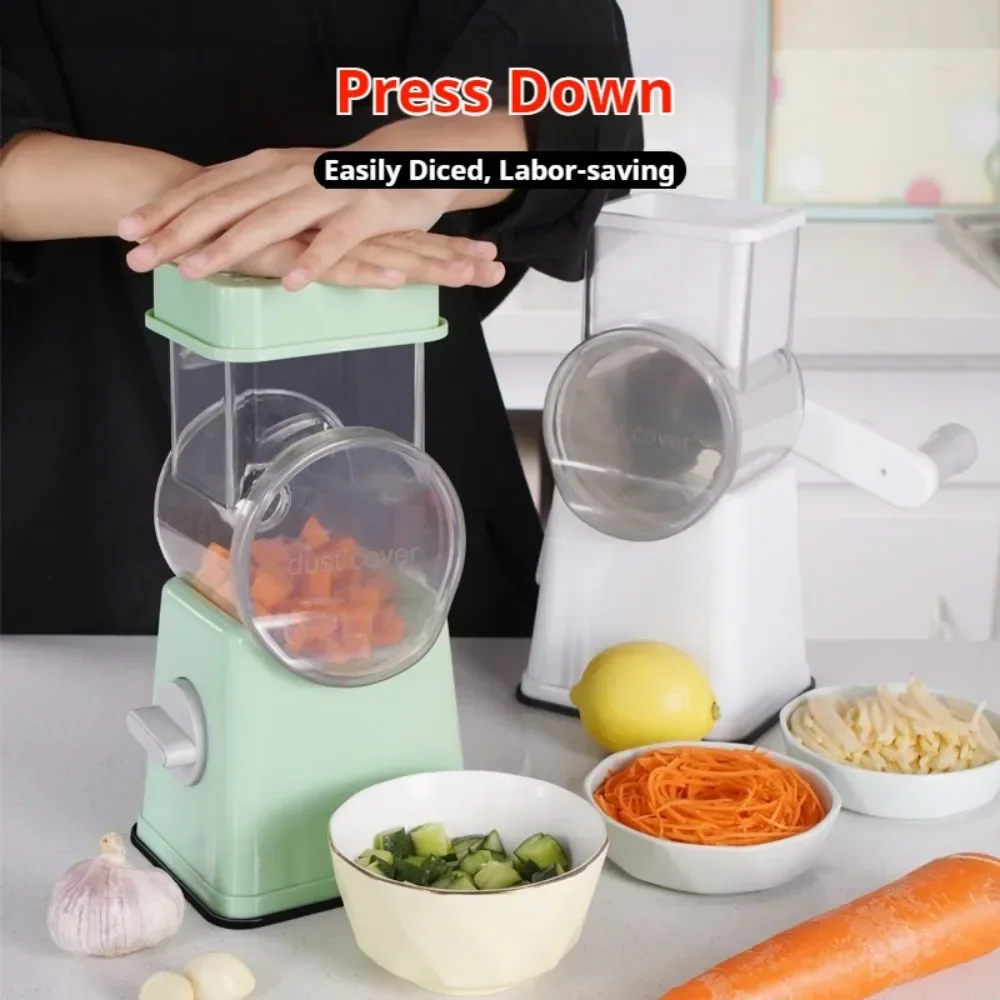 Premium Multi-Purpose Vegetable Chopper-Slices, grinds, chops and julienne fruits without much effort-Includes container,
