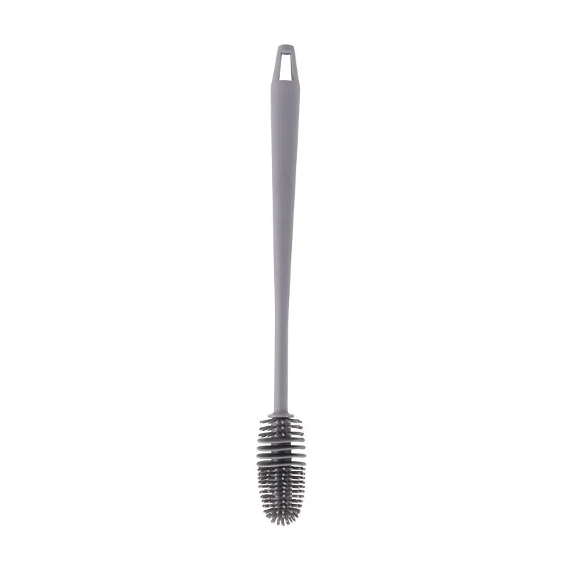 Silicone Milk Bottle Brush Cup Scrubber Glass Cleaner Kitchen Cleaning Tool Long Handle Drink Bottle Glass Cup Cleaning Brush