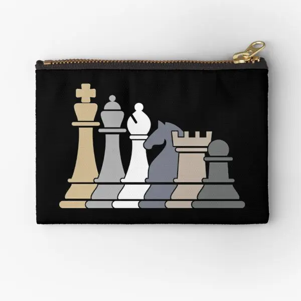 

Chess Pieces Zipper Pouches Pocket Panties Men Socks Packaging Storage Wallet Pure Money Key Bag Underwear Small Coin Women