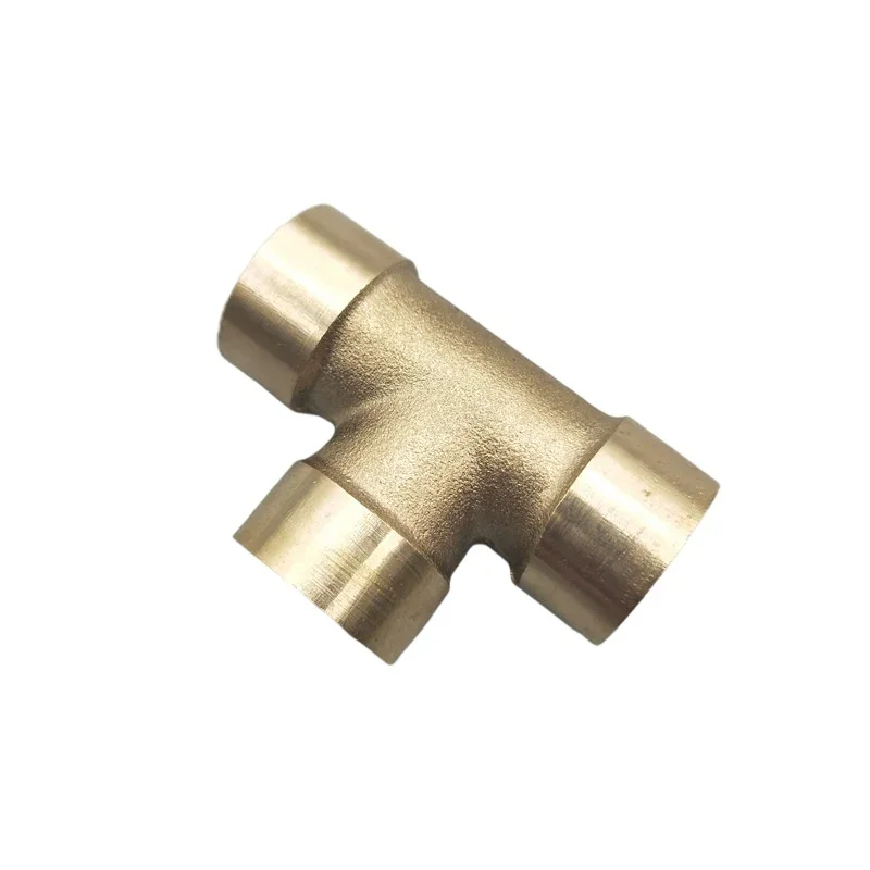Pneumatic Plumbing Brass Pipe Fitting Male/Female Thread 1/8" 1/4" 3/8" 1/2" BSP Tee Type Copper Fittings Water Oil Gas Adapter For Hose Pipe Fitting,Pipe Fitting,Tee Adapter,Water Pipe Fitting