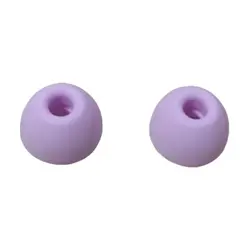 Premium Silicone Ear Tips for In - Ear Earphones - Ultra - Soft Replacement Buds (Purple S 3 pairs)