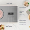 AIRMSEN 2.1 Quart Ice Cream Maker, No Prefreeze Electric Ice Cream Maker with Compressor and LCD Timer for Frozen Yogurt, Sorbet 4