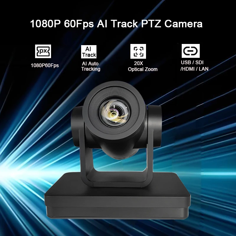 방송 PTZ 조이스틱 키보드 컨트롤러 + 20X 줌 카메라 PTZ USB SDI HDMI Onvif Vmix 라이브 스트리밍 비디오 회의 시스템