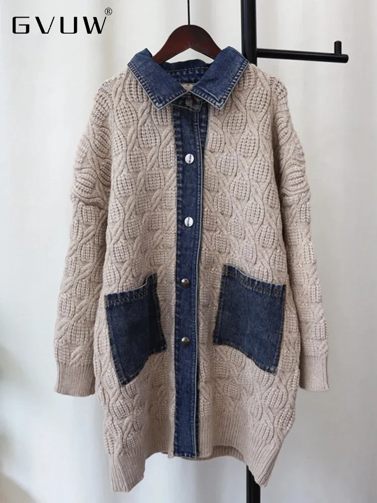 Solid Slimming Spliced Sequins Blazer for Women Lapel Long Sleeves Patchwork Pockets Coat Female Fashion Clothing