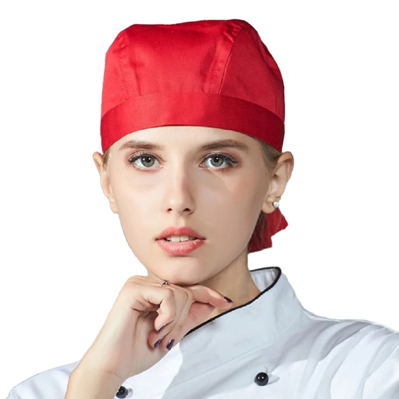 Kitchen Chef Pirate Hat Hotel Catering Cook Caps Adjustable Bakery Waiter Breathable Work Hats BBQ Restaurant Cooking Cap
