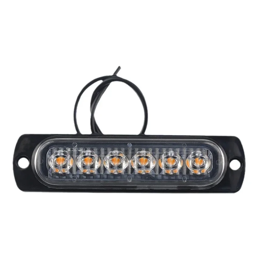 led strobe light Flashing Grille Lights Car emergency light 6LED WARN LIGHT police lights for car TRUCK strobe led light 12v 24v