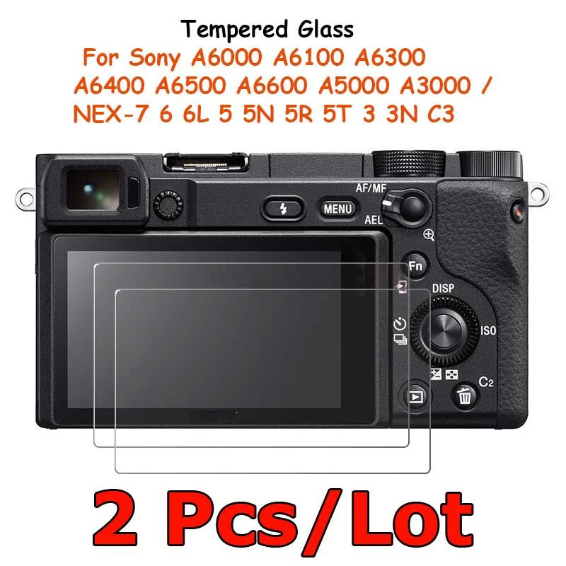A6300 A6600 Vs A6100 2Pcs Tempered Glass For Sony ILCE- A6000