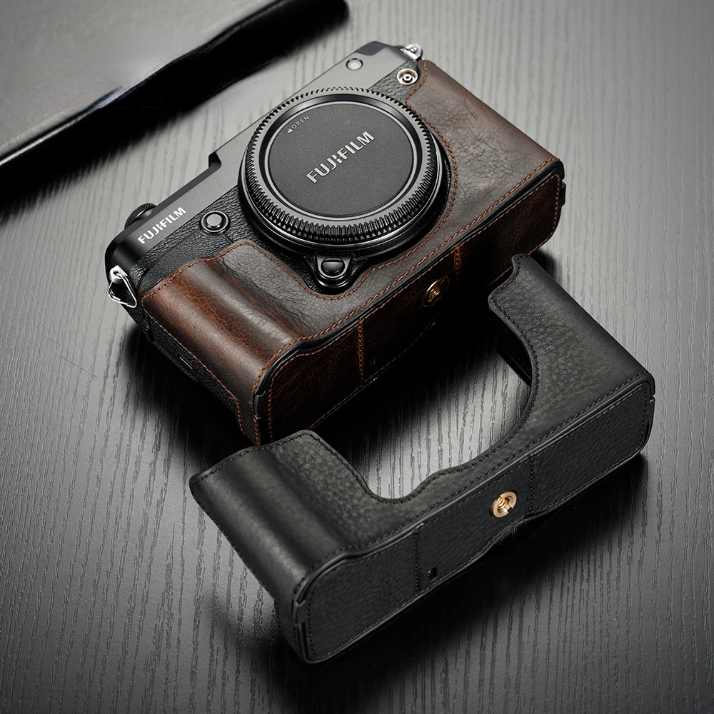 Gfx50r用本革カメラケース,カメラ用ハーフバッグ付きgfx50r Gfx50r用本革カメラケース,カメラ用ハーフバッグ付きgfx50r
