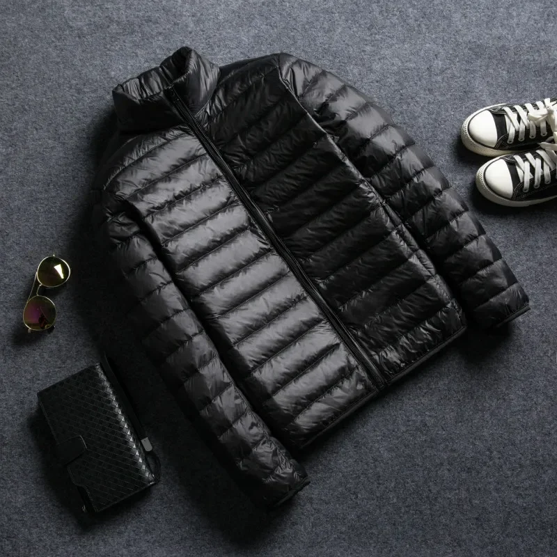 7 Colors Men's Lightweight Water-Resistant Packable Puffer Jacket Spring Autumn Men's Stand Collar Casual Down Jacket down jacket mens jacket