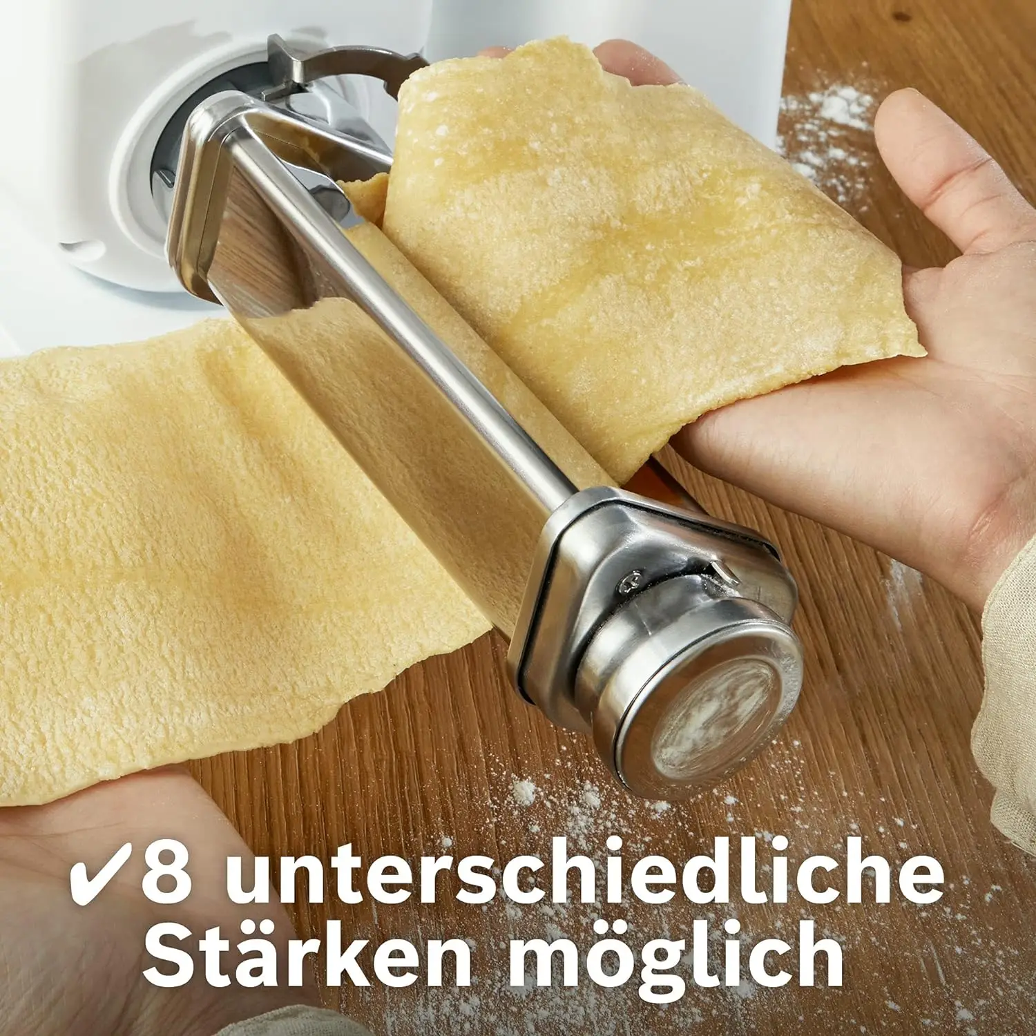 2024 Bosch Pasta Roller Attachment Kitchen Mixer MUM2&$4&5, Pasta Sheet Roller, Spaghetti & Fettuccine Cutter Maker Accessories