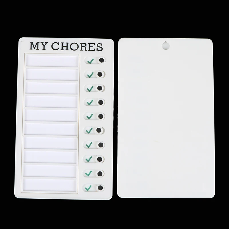 

New RV Checklist Plastic Memo Board Chore Chart Reusable Message Checklist Daily Planner Behavior