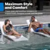 Pool Lounger, Waterproof Patio Furniture, Pool Lounge Chair for Sun Shelf, Use in Pools with  Shelves Up to 9-Inches Deep 5