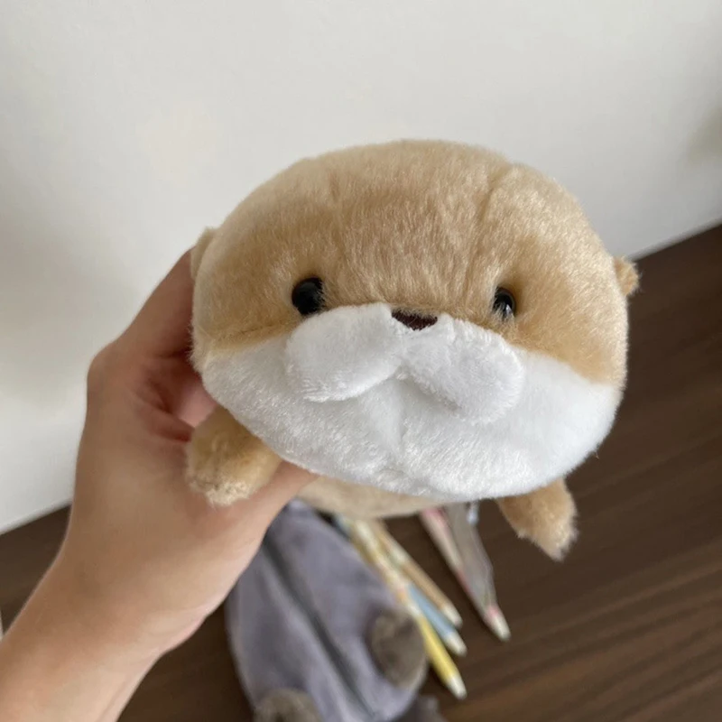 Adorable Otter Plush Pencil Case - Cartoon Animal Pen Bag