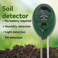 Three-in-one Round Head Soil Meter Detector Ph Meter Ph Meter Humidity Luminosity Measurement Tester Soil Gardening 1