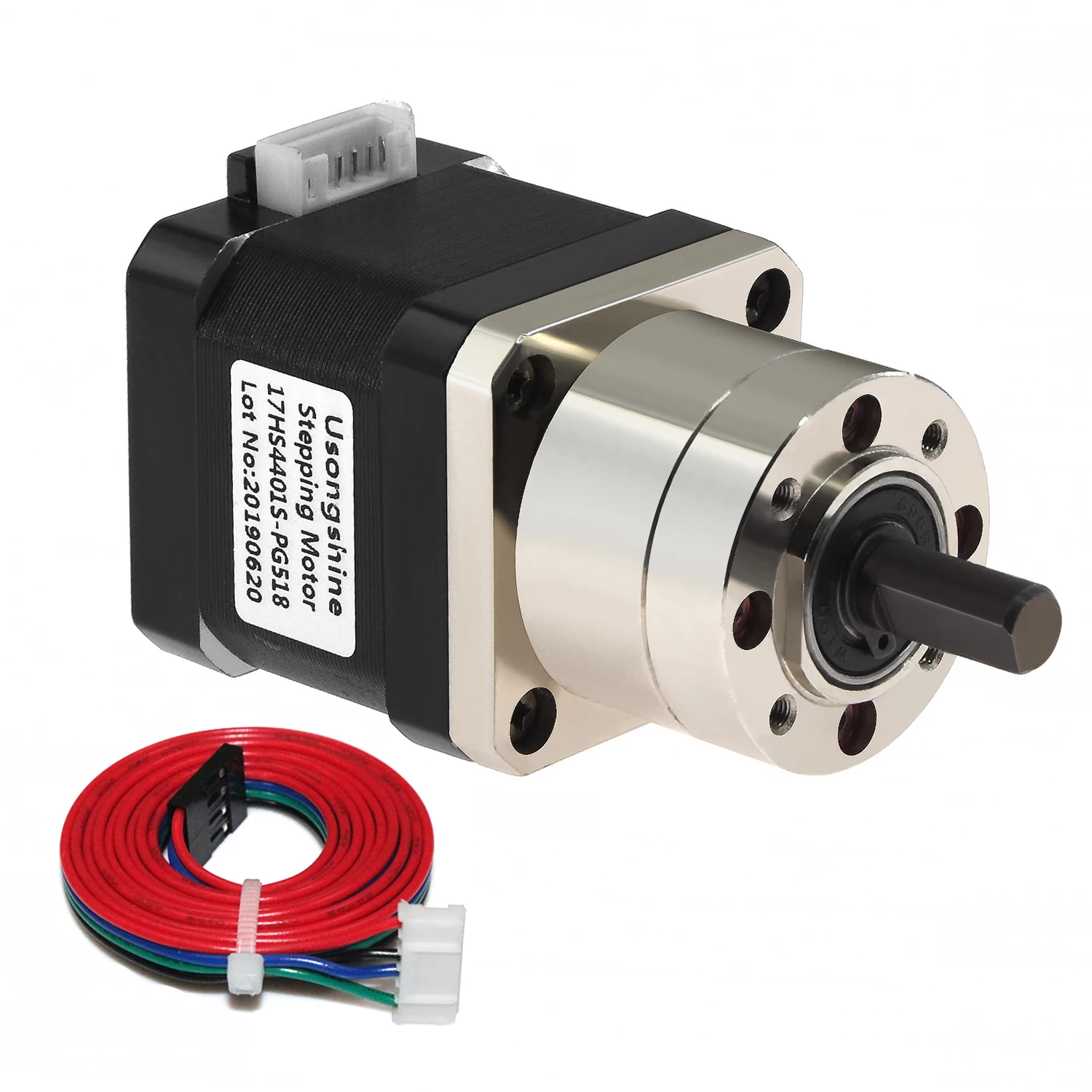 Nema17 17HS4401S-PG518 Stepper Motor Ratio 5.18:1 Planetary Gearbox Step Motor Extruder Gear Stepper Motor for 3d Printer Parts 4 lead nema17 stepper motor 42 motor extruder gear stepper motor ratio 5 18 1 planetary gearbox nema 17 17hs4401s pg518