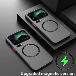 Sleek Matte Magnetic Protective Hard Shell Back Cover for Xiaomi 14 Pro (Black)