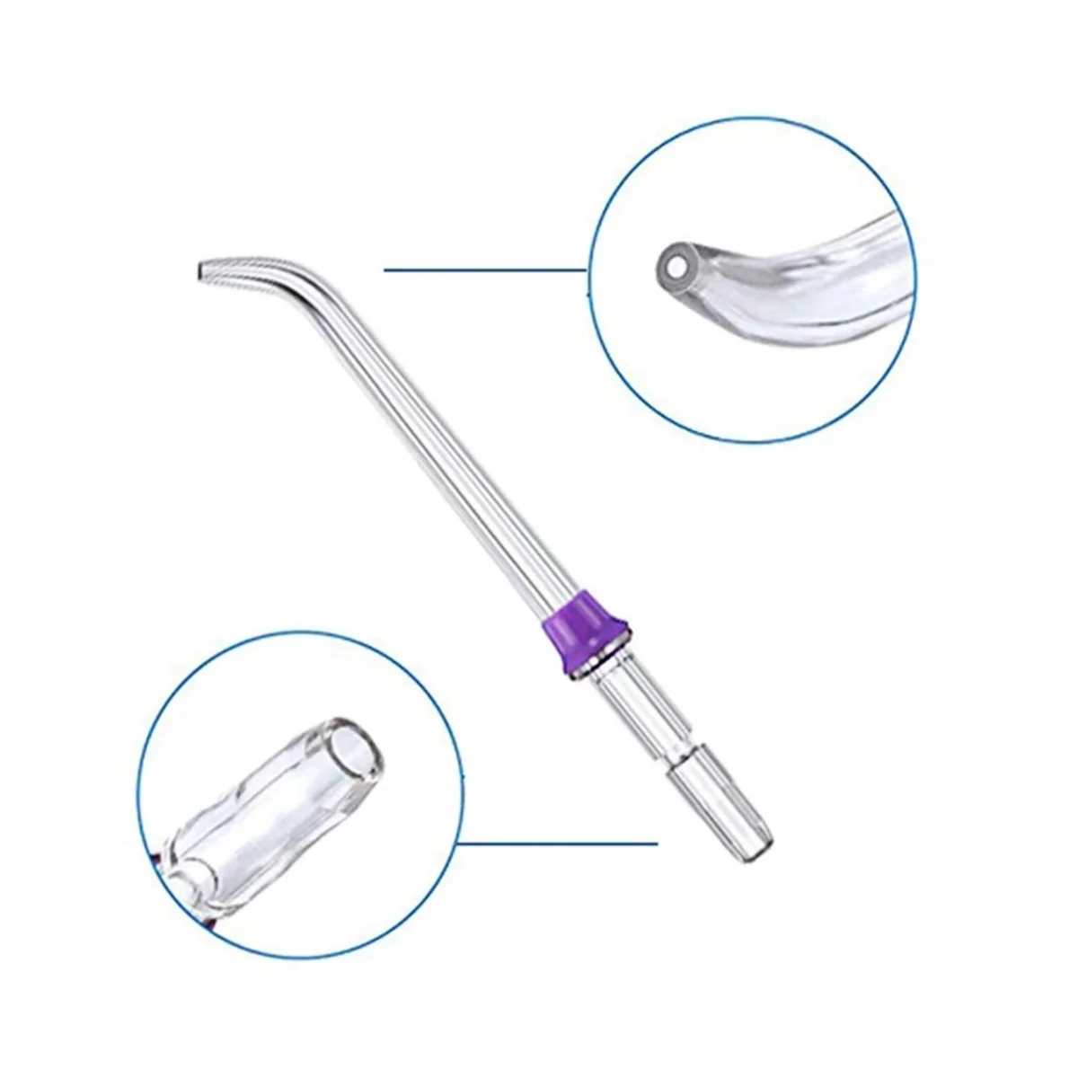 Flosser Nozzle Oral Hygiene Accessories for Waterpik WP-100 WP-450 WP-250 Nicefeel Flycat FC168 Waterpulse V300 4PCS