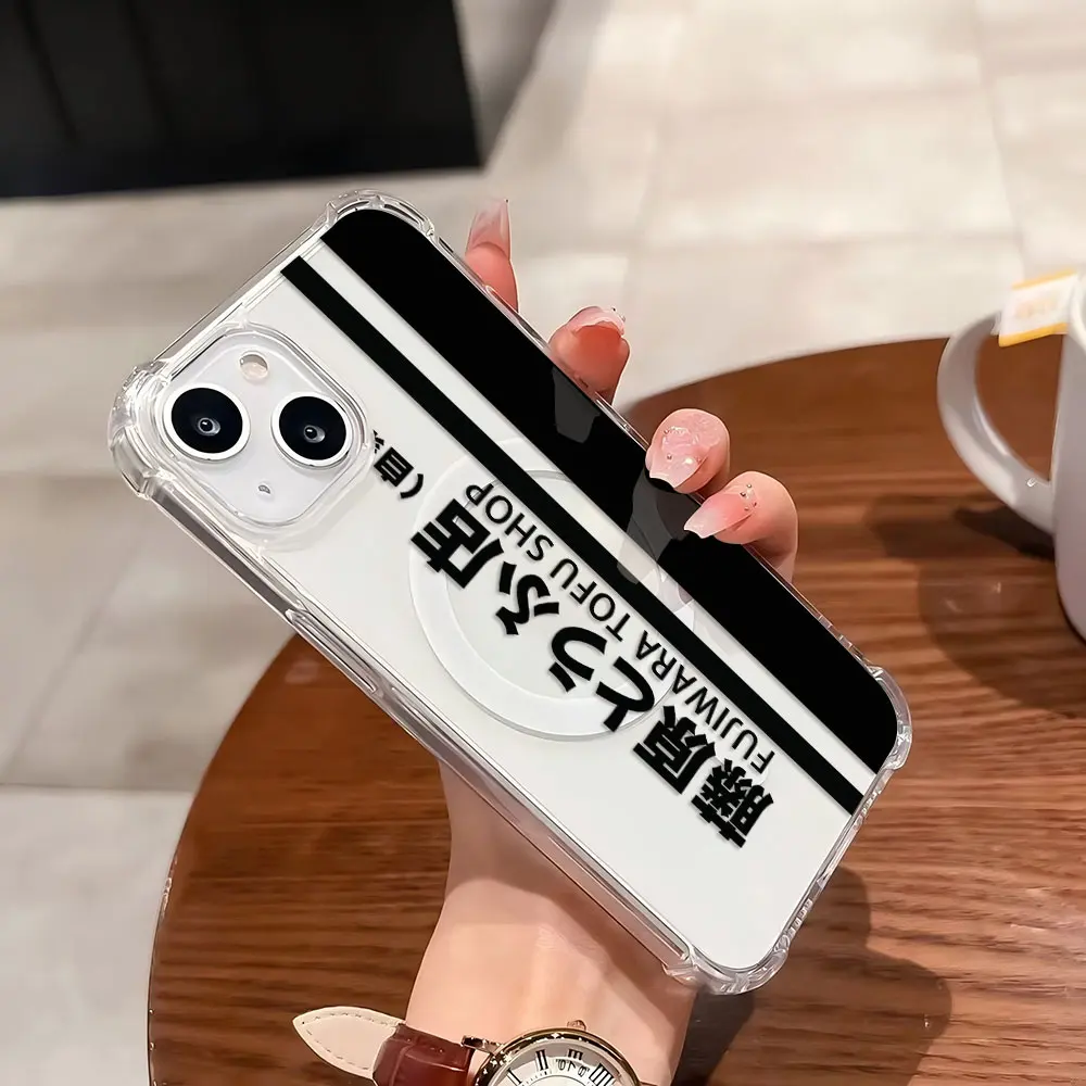 Hot Anime Initial D AE86 Magnetic Clear Anti-Fall Phone Case