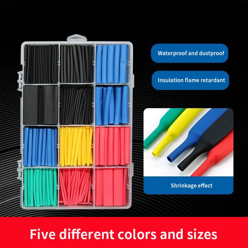 127780pcs Heat Shrink Tube Thermoresistant Heatshrink Tubing Wrapping