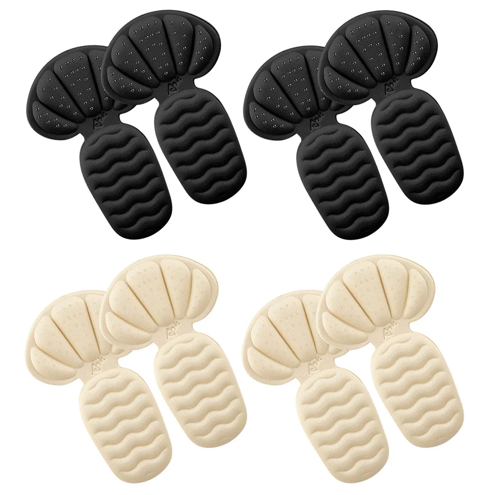 

4 Pairs Fashion Heel Pads Wear-resistant Heel Pads Replaceable Heel Cushions Comfortable Heel Liners