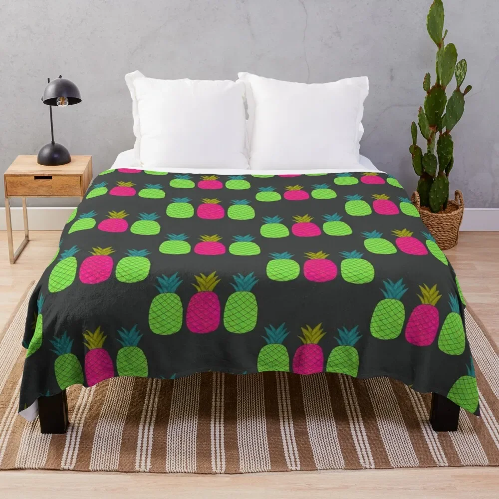 

pineapple Throw Blanket Single Luxury Throw Sofas Fluffy Softs Blankets