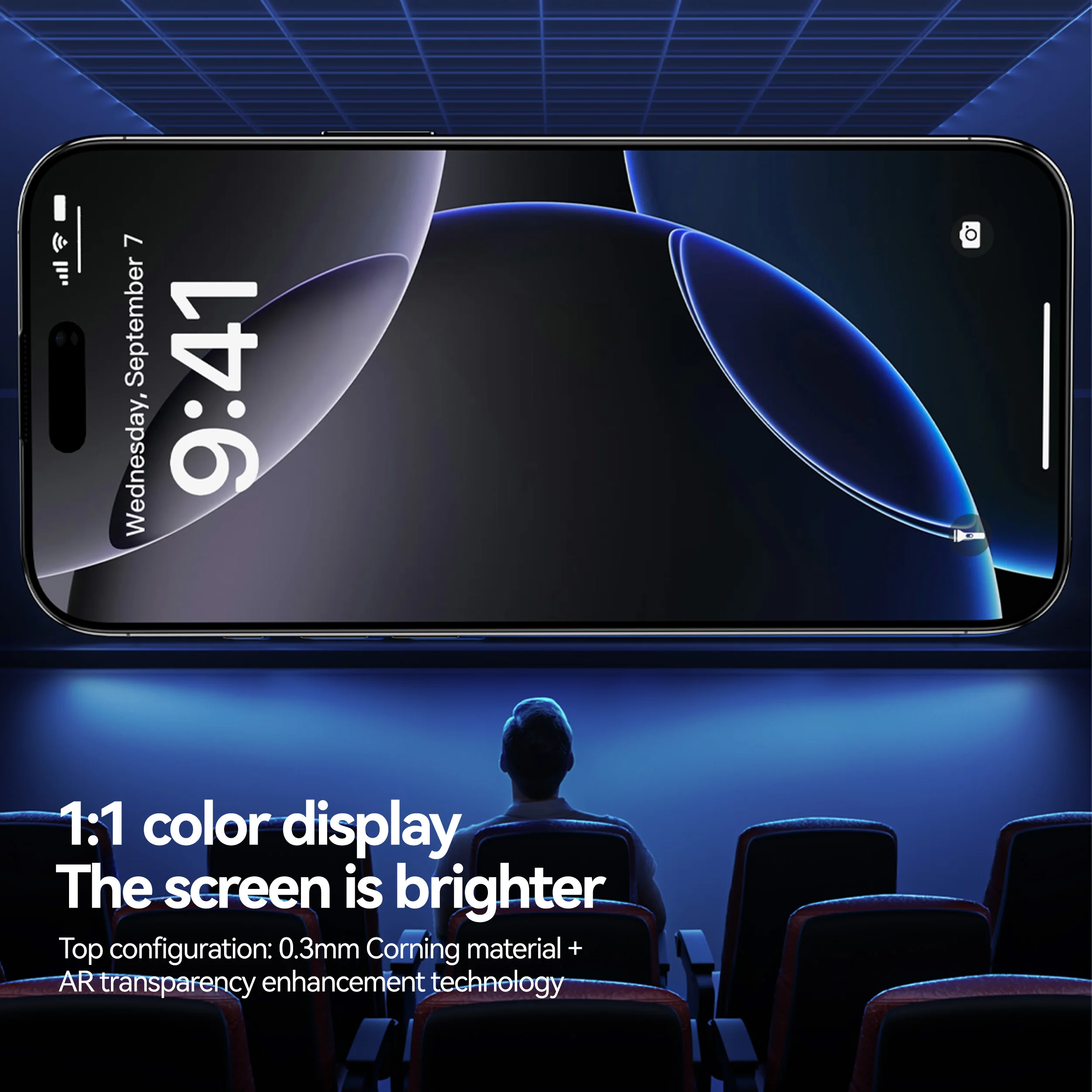 3-Pack Premium Tempered Glass Screen Protector, 9H Hardness, Anti-Dust & Fingerprint-Resistant