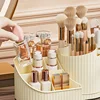 360° Rotatable Cosmetic Organizer Lipstick, Makeup Brush Organizer, Desktop Cosmetic Display Cabinet Suitable for Living Room, 5