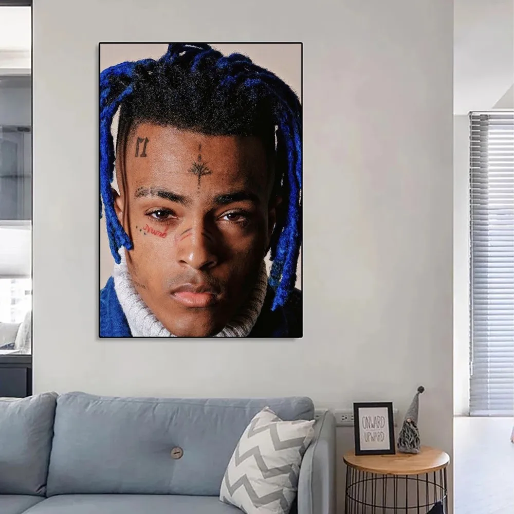Vintage Posters Hip Hop Z-XXXTentacion Poster No Framed Poster Kraft Club Bar Paper Vintage Wall Art Painting Bedroom Study Stickers Poster Prints