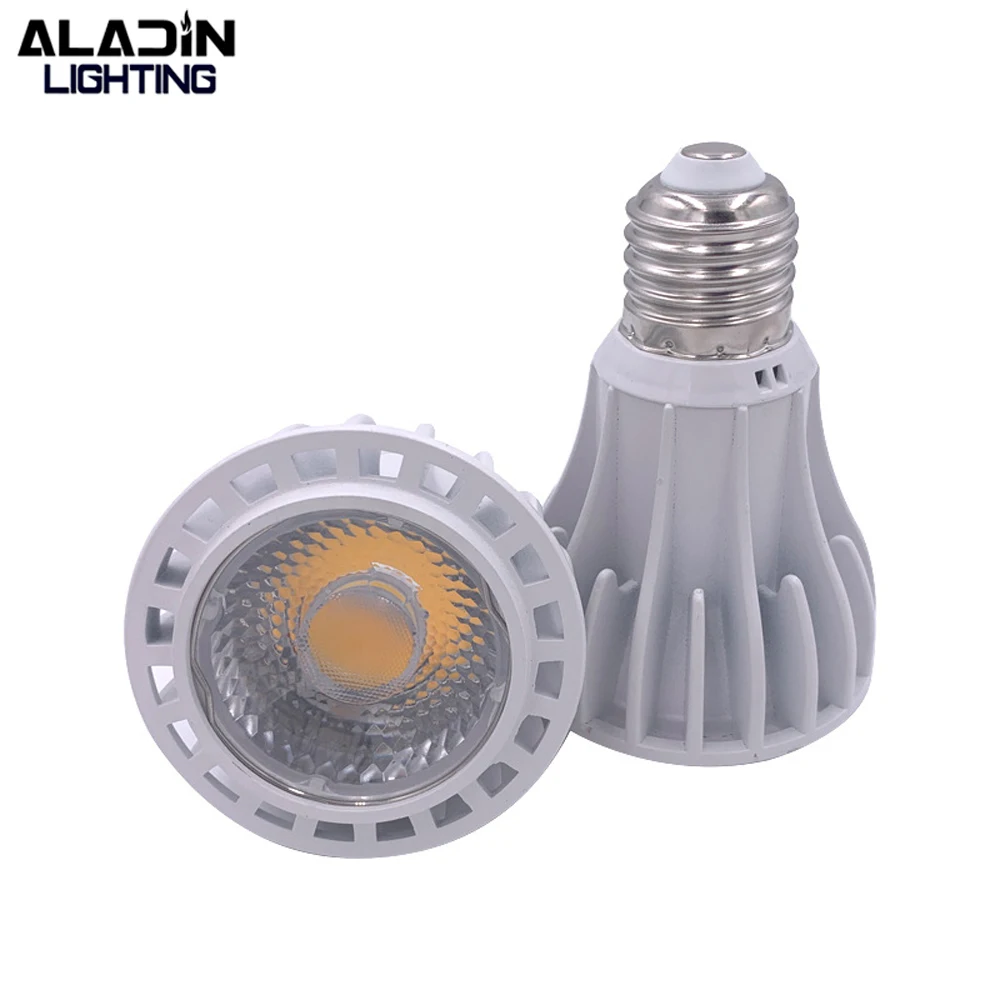 알라딘 LED PAR20, 각도 조절 가능, 스포트라이트 전구, 고정장치 조명기구, E27, E26, 레스토랑 램프, 5W, 7W, 10W, 12W, 15, 30, 45, 60