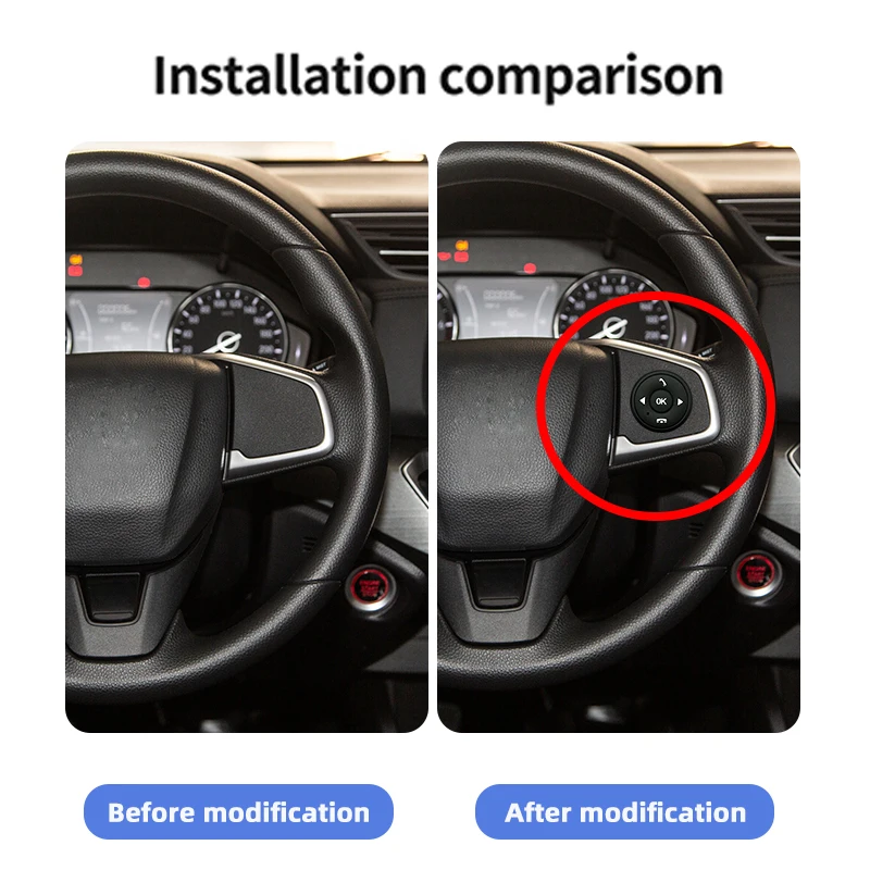 Pulsante di controllo del volante per auto Wireless 10 tasti per lettore Android Radio MP5 Car DVD interruttore multifunzione universale remoto