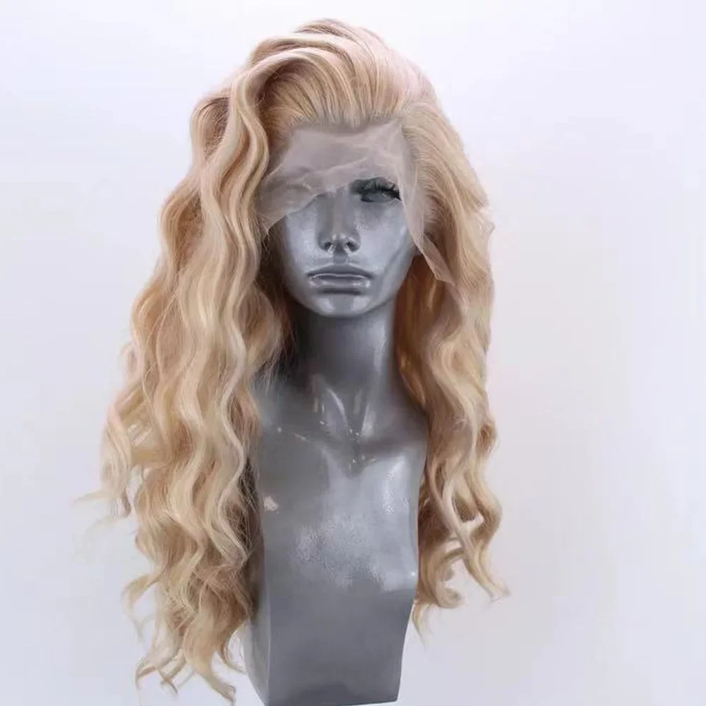

glueless wig human hair ready to wear High temperature silk before lace wig waves curly human hair wig human hair wigs