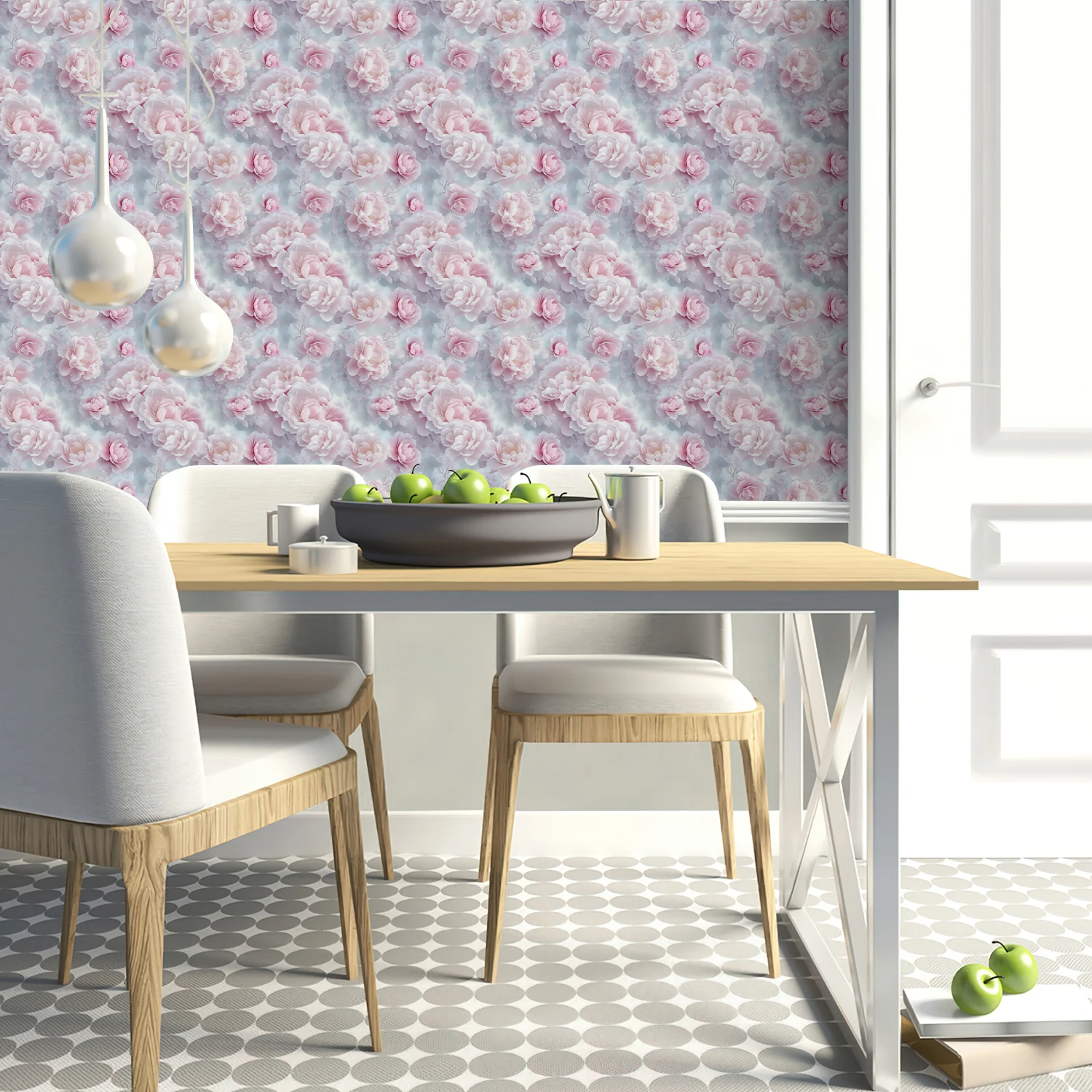 Bohemian Style Peel and Stick Wallpaper Self-Adhesive Waterproof Wall Stickers Wall Mural, for Living Room Bedroom Kitchen