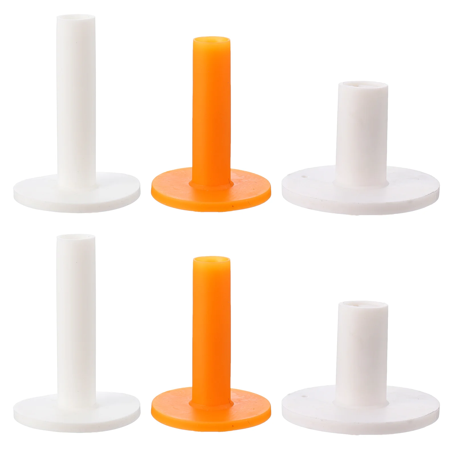

6pcs Rubber Golfs Tees Practice Mats Golfs Ball Racks for Indoor and Outdoor