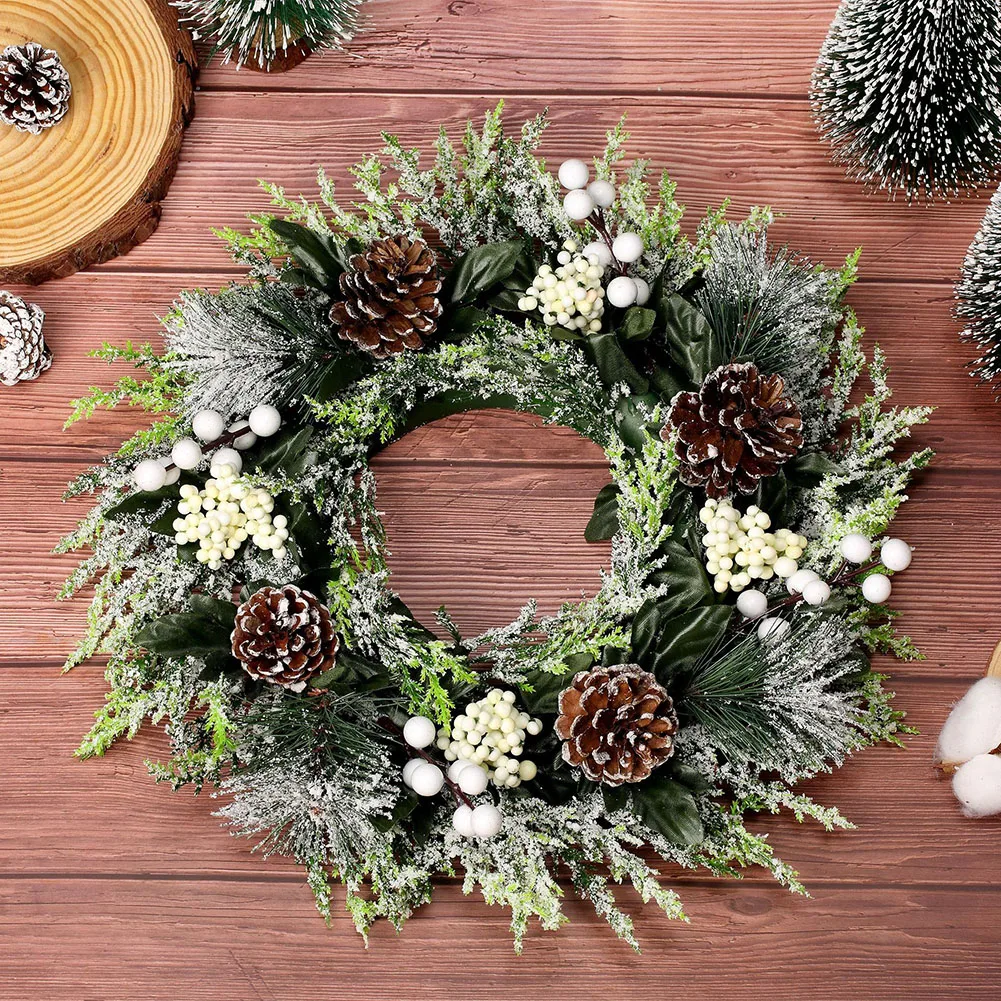 Cheap Christmas Artificial Berry Flower with Pinecones Simulation Pine Picks  for Xmas Tree Wreath Floral Arrangement