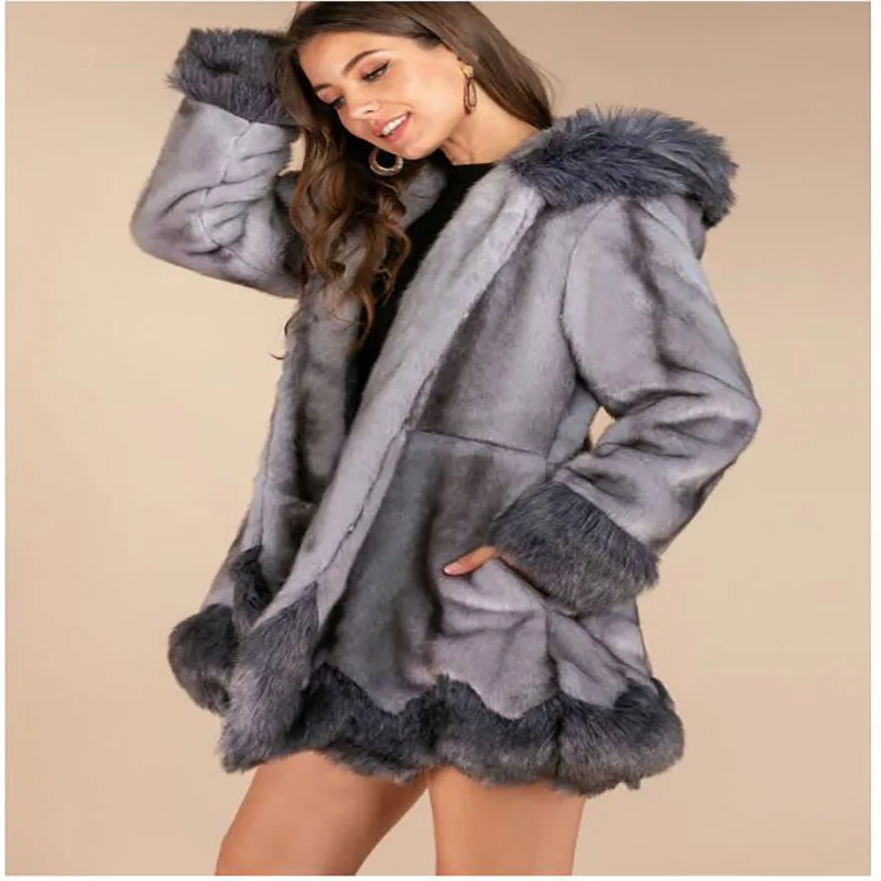 Chamarra Larga Chaqueta De Mezclilla Con Peluche Chamarra Peluche