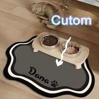  Custom Pet Feeding Mat Cute Shape Dog Diatom Mud Floor Mat Non-Slip Waterproof Home Decoration Dog Feeding Pad 4