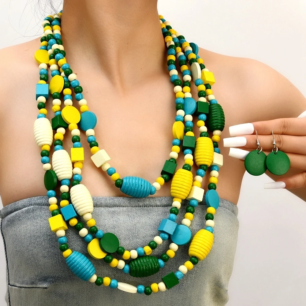Bohemian African Jewelry Set Image 5