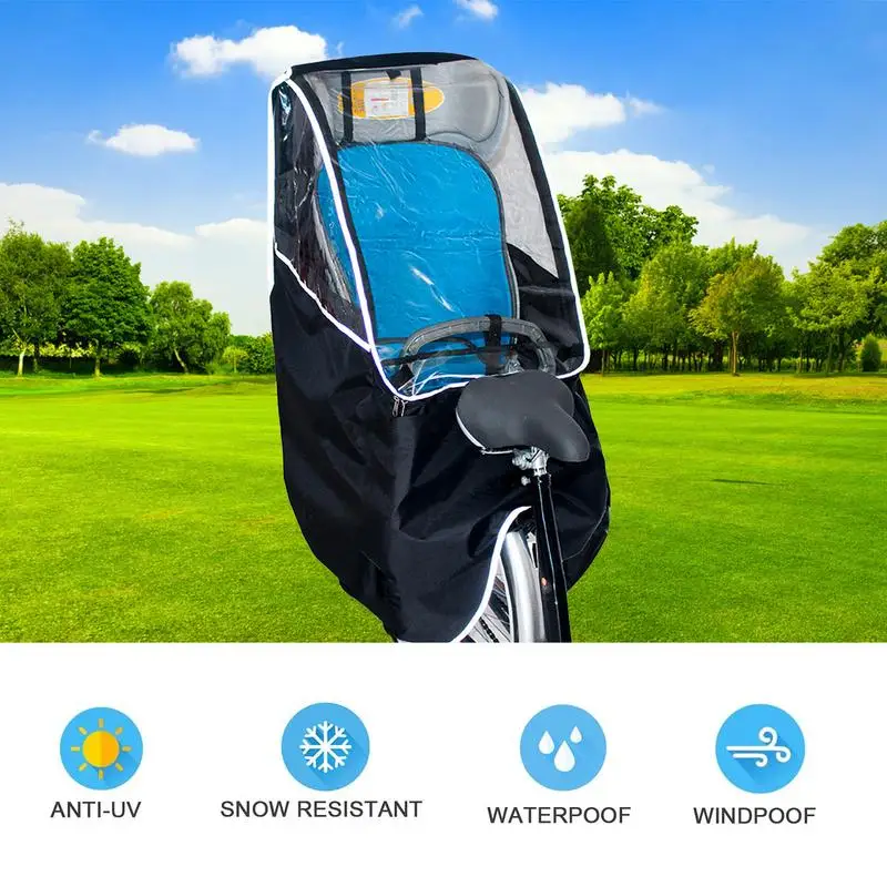 BicycleChildSeatRainCoverBabySaddleProtectorWeatherproof