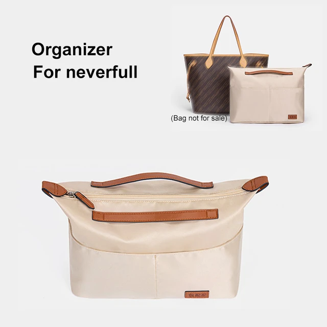 For Neverfull PM MM GM Organizer Suede Cloth Insert Bag Makeup