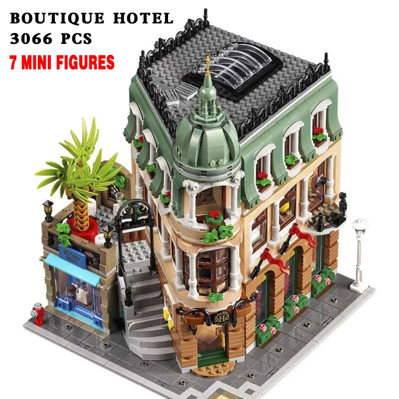 

3066 PCS Boutique Hotel Modular Building Blocks Bricks Toys Birthday Christmas Gifts Compatible 10297 T63336