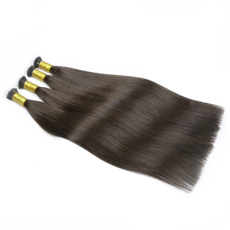 Nano Ring Hair Extensions Original Raw Virgin Human Hair for Women Straight Micro Beads Ring Hairpieces Pre Bonded Natural Color
